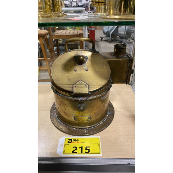 KELVIN BOTTOMLEY & BAIRD LTD ANTIQUE BRASS BINNACLE COMPASS