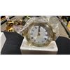 Image 2 : VICTORY #RM622L SOLID BRASS PORTHOLE CASE 4" DIAL ROMAN NUMERAL CLOCK