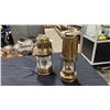Image 2 : 2 VINTAGE BRASS COLLECTABLE LAMPS, 1 PERKO ELECTRIC & 1 OIL