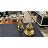 Image 2 : 2 VINTAGE BRASS COLLECTABLE OIL LAMPS- BRENNER & KOSMOS, GUADARD