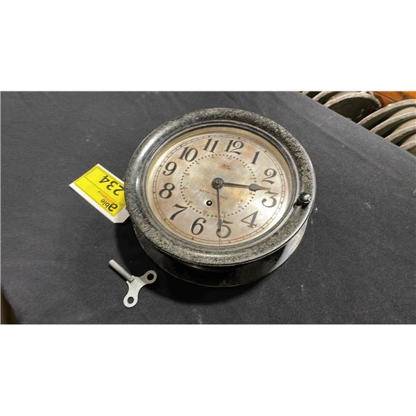 SETH THOMAS ANTIQUE U.S MARITIME COMMISSION SHIPS CLOCK