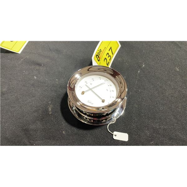 VICTORY 4" CHROME MARINE THERMOMETER/HYGROMETER