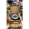 Image 1 : NUNOTANI KEIKI SEISAKUSHO LTD. LIQUID FILLED MAGNETIC NAUTICAL COMPASS MOUNTED IN WOODEN CASE