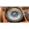 Image 2 : NUNOTANI KEIKI SEISAKUSHO LTD. LIQUID FILLED MAGNETIC NAUTICAL COMPASS MOUNTED IN WOODEN CASE
