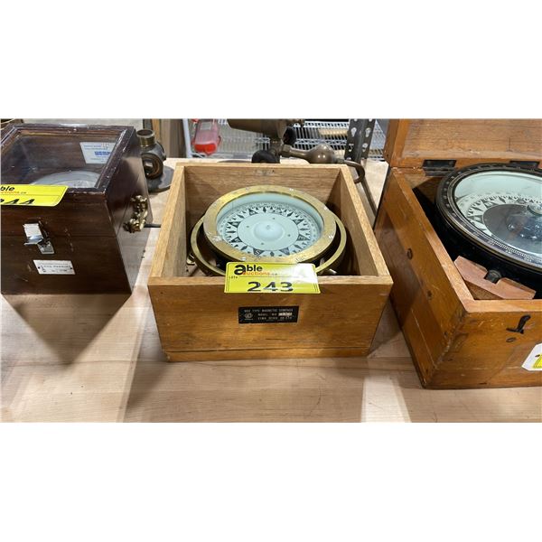 VINTAGE EIAW SEIKO WB-150 "WORLD" BOX TYPE MAGNETIC COMPASS