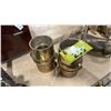 Image 1 : PAIR OF AKRON MFG INDUSTRIAL BRASS FIRE HOSE COUPLINGS