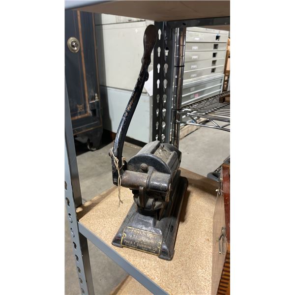 ANTIQUE CUMMINGS NO.2 SPECIAL PERFORATOR MACHINE