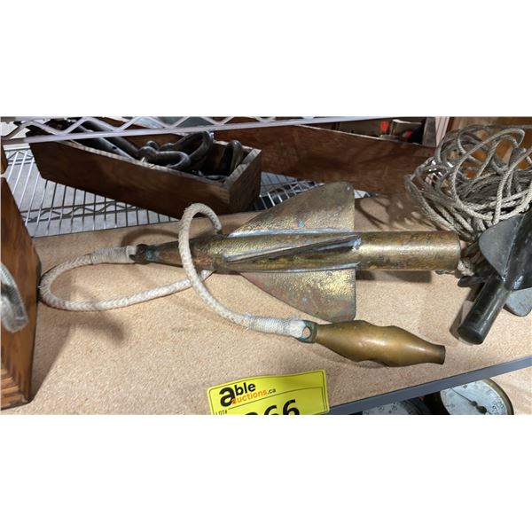 ANTIQUE BRASS SHIPS TAFFRAIL LOG ROTATOR