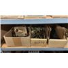 Image 2 : SHELF OF ASSORTED BRASS/BRONZE VINTAGE MARINE PARTS & HARDWARE