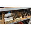 Image 4 : SHELF OF ASSORTED BRASS/BRONZE VINTAGE MARINE PARTS & HARDWARE