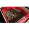 Image 2 : WOODEN CRATE/BIN OF ASSORTED BRASS SCREWS