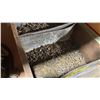 Image 2 : 3 SMALL CRATES OF  ANTIQUE BRASS NAILS