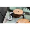 Image 3 : 2 VINTAGE MARITIME WOODEN BLOCK PULLEYS