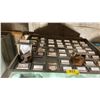 Image 3 : 49 DRAWER GREEN METAL PARTS CABINET FULL OF ASSORTED VINTAGE HARDWARE