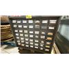 Image 6 : 49 DRAWER GREEN METAL PARTS CABINET FULL OF ASSORTED VINTAGE HARDWARE