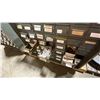 Image 4 : 49 DRAWER GREEN METAL PARTS CABINET FULL OF ASSORTED VINTAGE HARDWARE