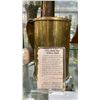 Image 2 : 3 PCS OF ARTILLERY SHELL ART ITEMS & VINTAGE BRASS/STONE FIRELIGHTER WAND