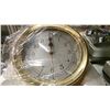 Image 2 : VICTORY #RM615 BRASS CLOCK WITH PLAIN BEZEL 6"