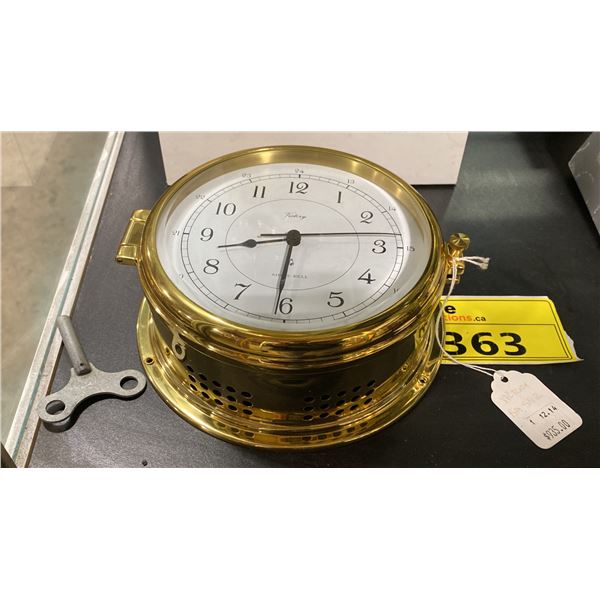 VICTORY BA592 6" SHIPS BELL CLOCK