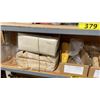 Image 3 : SHELF OF ASSORTED VINTAGE GLASS CHIMNEYS