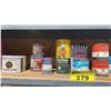 Image 3 : SHELF OF ASSORTED VINTAGE CANS OF MARINE PRODUCT