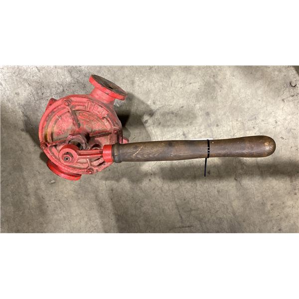 VINTAGE RUNWELL NO.4 WOOD HANDLED SHUT OFF VALVE