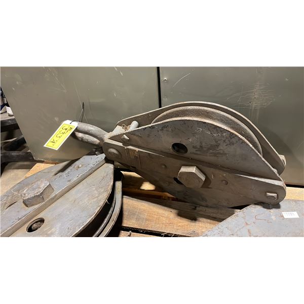 KEATING SONS LTD VINTAGE INDUSTRIAL SNATCH BLOCK PULLEY