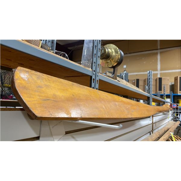 PAIR OF VINTAGE SINGLE WOOD SHIP OARS APPROX 10' 11"
