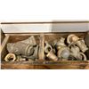 Image 2 : WOODEN CRATE OF ASSORTED VINTAGE BRASS FITTINGS