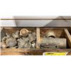 Image 3 : WOODEN CRATE OF ASSORTED VINTAGE BRASS FITTINGS