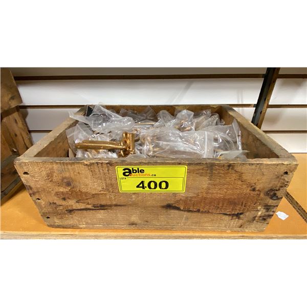 WOODEN CRATE OF MARINE MOUNTING HARDWARE