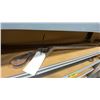 Image 2 : LARGE WOOD SAIL SUPPORT SECTION APPROX 9'L & 3 VINTAGE HANDTOOLS