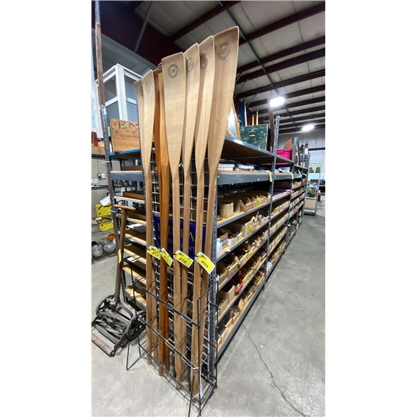 PAIR OF 7' L WOODEN OARS
