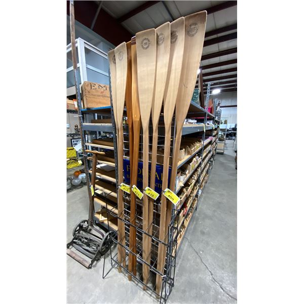 PAIR OF 7' L WOODEN OARS