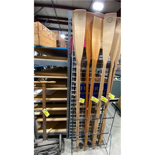 PAIR OF 7' L WOODEN OARS