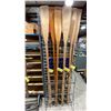 Image 2 : PAIR OF 7' L WOODEN OARS