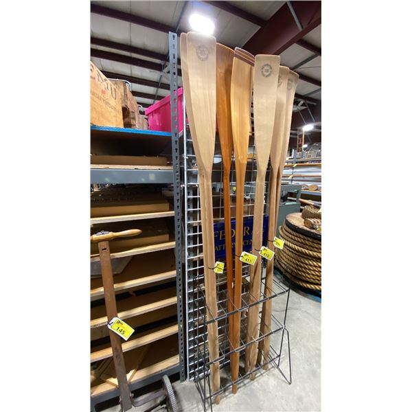 PAIR OF 7' L WOODEN OARS