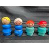 Image 2 : FISHER-PRICE LITTLE PEOPLE LOT - COMPLETE WOODEN LITTLE PEOPLE OLD (INTERNAL REFERENCE: C)