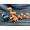 Image 1 : FISHER-PRICE LITTLE PEOPLE LOT - VINTAGE HEX HEAD ANIMALS (INTERNAL REFERENCE: E)