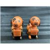 Image 2 : FISHER-PRICE LITTLE PEOPLE LOT - VINTAGE HEX HEAD ANIMALS (INTERNAL REFERENCE: E)