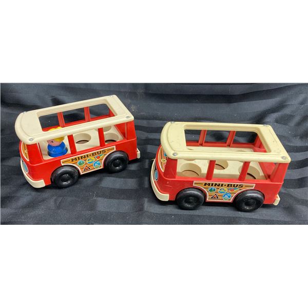 FISHER-PRICE LITTLE PEOPLE LOT - MINI BUSES (INTERNAL REFERENCE: BB)