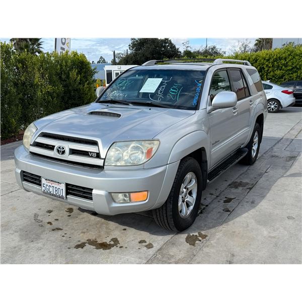 TOYT 4RUNNER 2004 T-SMOG -2 DAYS