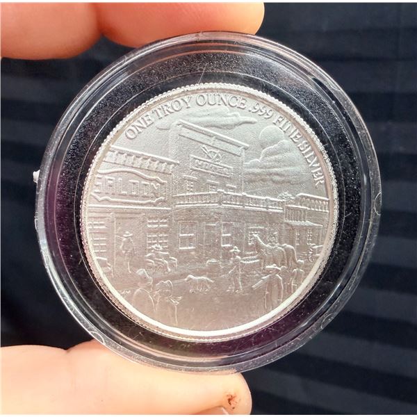 ONE TROY OUNCE OF .999 PURE SILVER ROUND - PROVIDENT PROSPECTOR SERIES; MATCHES COOPER ROUND IN LOT 