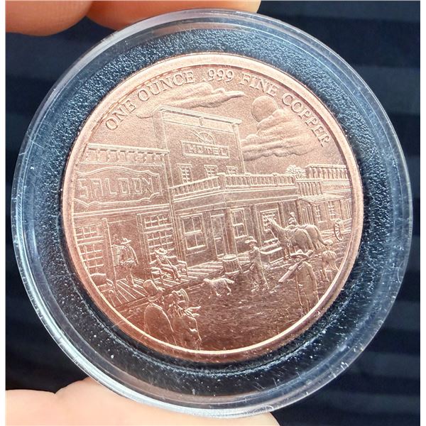 ONE OUNCE OF .999 PURE COPPER ROUND - PROVIDENT PROSPECTOR SERIES; MATCHES SILVER ROUND IN LOT 7