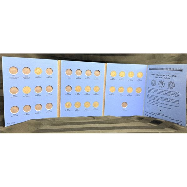 LIBERTY HEAD (V) NICKEL COLLECTOR BOOK - PARTIAL FILL