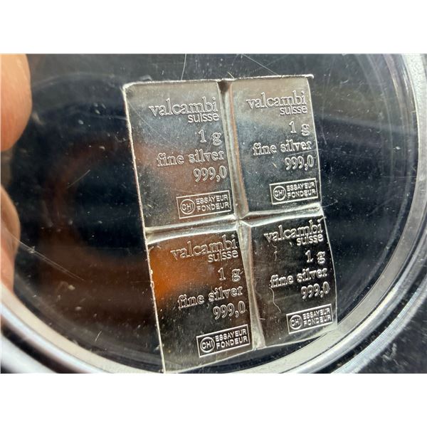PURE SILVER BULLION .9999 – 4 GRAMS (.1286 TROY OUNCE)