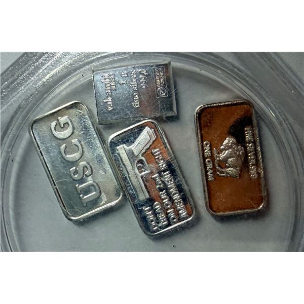 PURE SILVER BULLION .9999 – 4 GRAMS (.1286 TROY OUNCE)