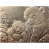 Image 6 : COPPER BULLION ROUND - 1 AVDP OUNCE .999 FINE COPPER USA 2012 PANDA BEARS - MOM AND CUP COPPER BULLI