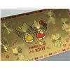 Image 4 : HELLO KITTY NOVELTY 24K .9999 GOLD PLATED FOIL NOTES