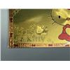 Image 6 : HELLO KITTY NOVELTY 24K .9999 GOLD PLATED FOIL NOTES